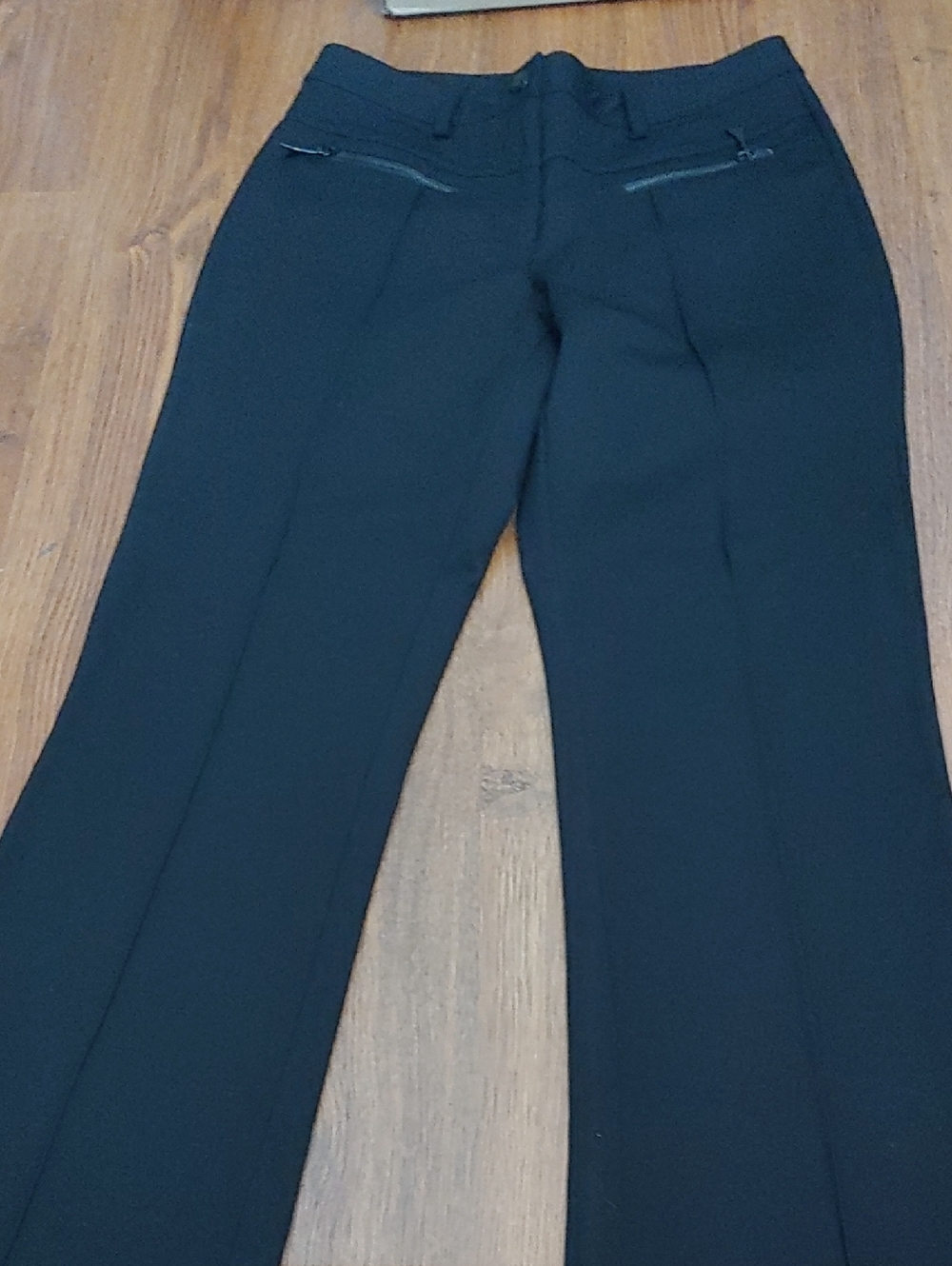 Karl Lagerfeld Classic Black Dress Pants with Zip Pockets Sz 4